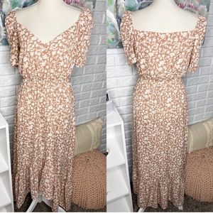 Pink Lily Too Cool For You Floral Maxi Dress